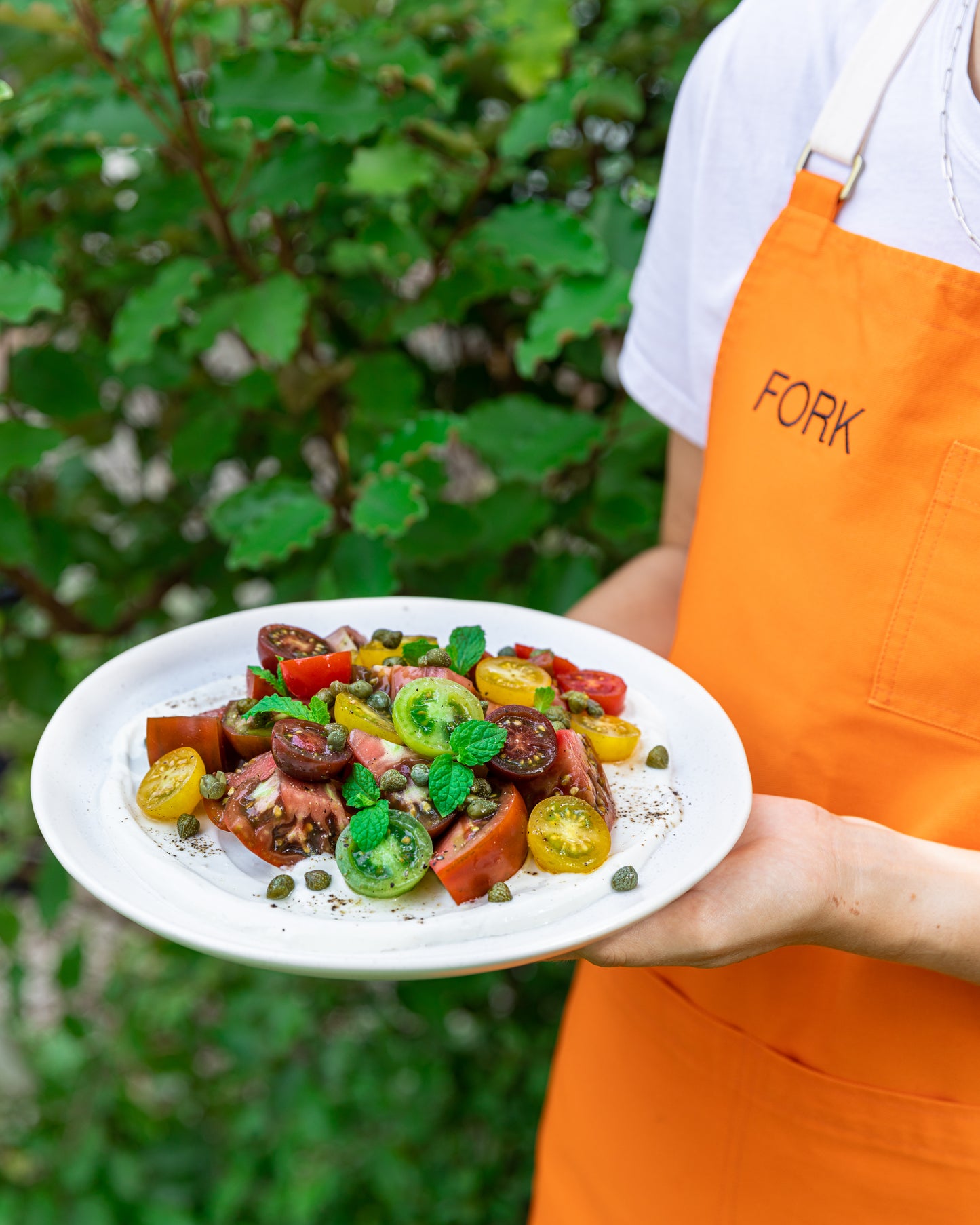 Summer Tomato Salad with Tahini Yoghurt