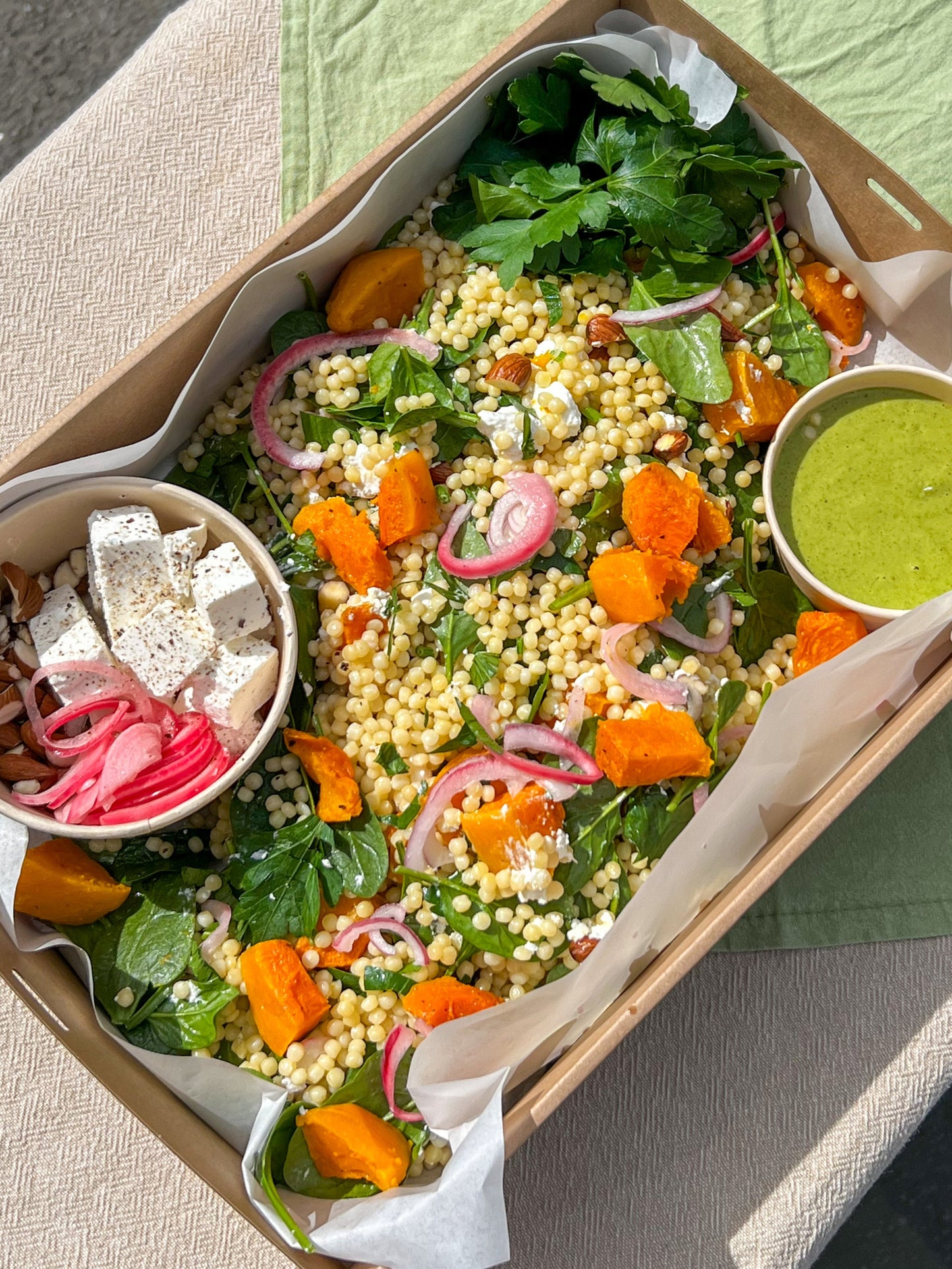 Festive Pearl Couscous and Pumpkin Salad