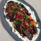 Roasted carrot, beetroot and orange with labneh