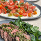 Summer Tomato Salad with Tahini Yoghurt