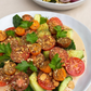 Tomato, Cucumber & Tahini Christmas Salad