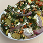 Roasted Courgette, Almond & Feta Salad